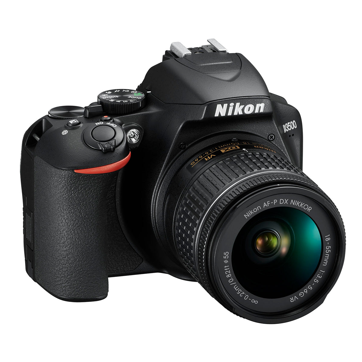Nikon D3500 DX-format Digital SLR Camera w/ AF-P 18-55mm DX G VR Zoom Lens Black
