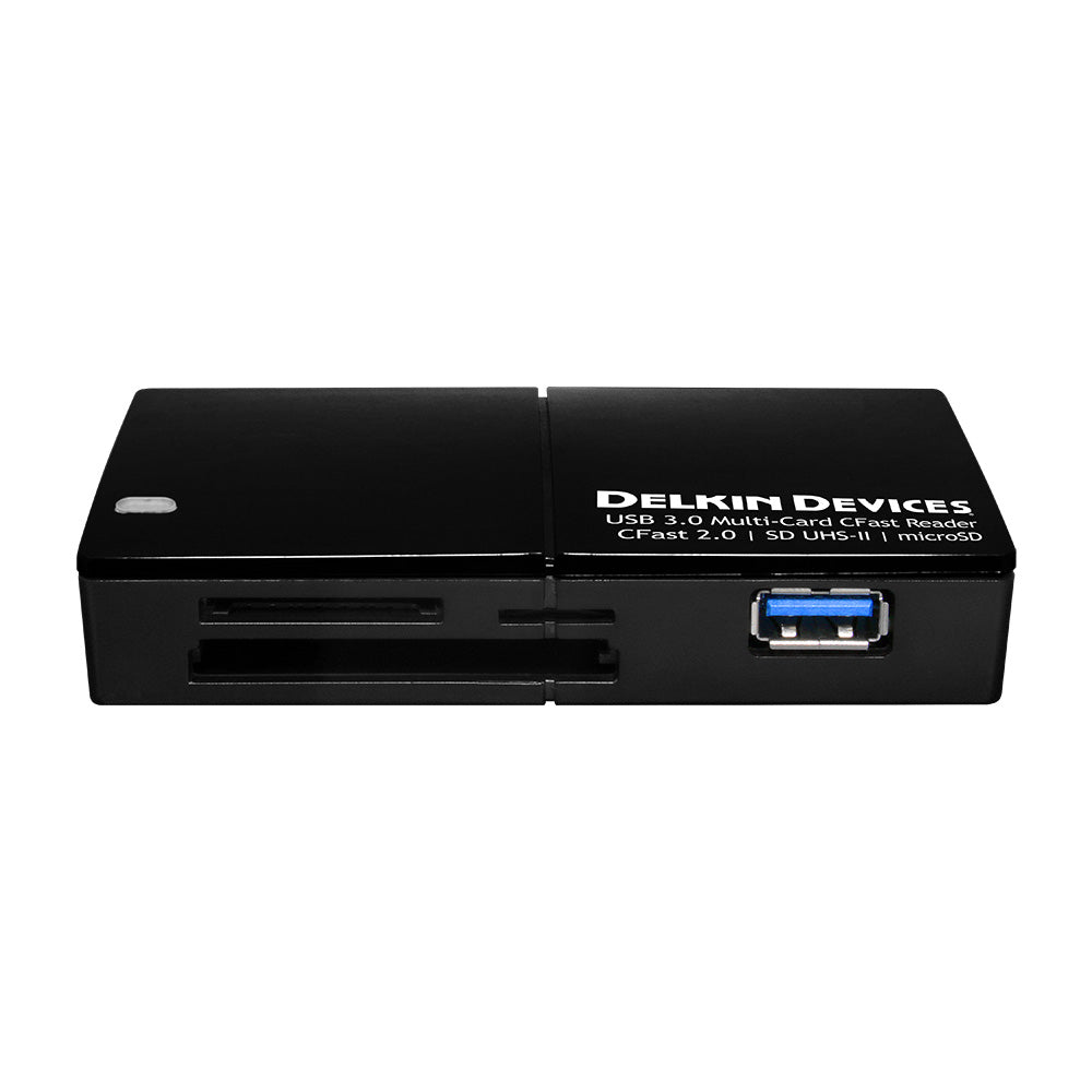 Delkin USB 3.0 CFast 2.0, SD UHS-II & microSD Reader
