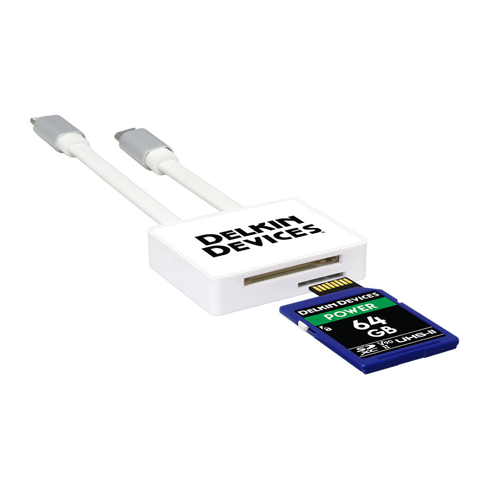 Delkin qwikVIEW Lightning/MicroUSB SD Mobile Card Reader - Thumbnail 2