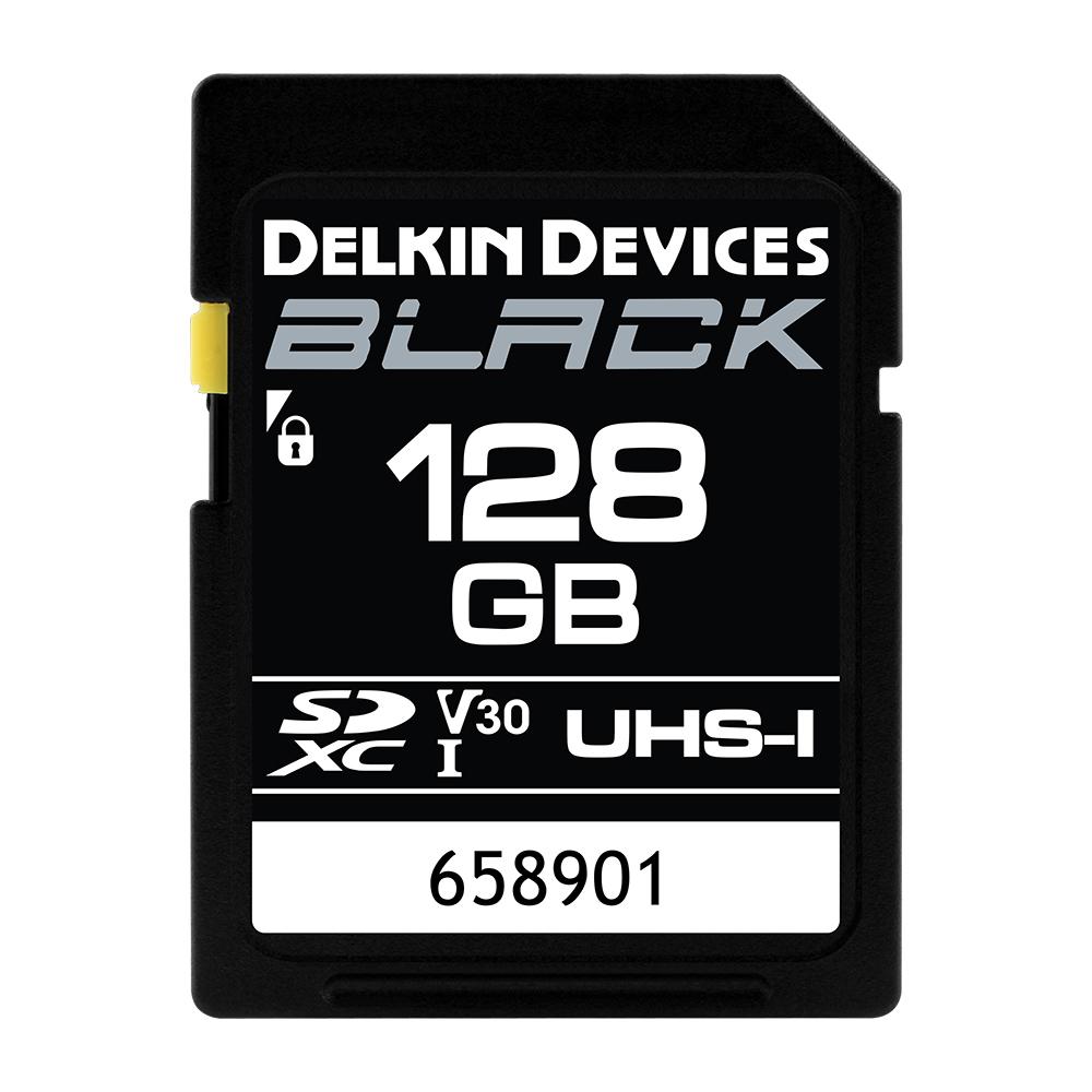 Delkin 128GB SDXC Black Memory Card SD UHS-I (V30)