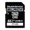 Delkin BLACK 32GB UHS-II SDHC (V90) Memory Card