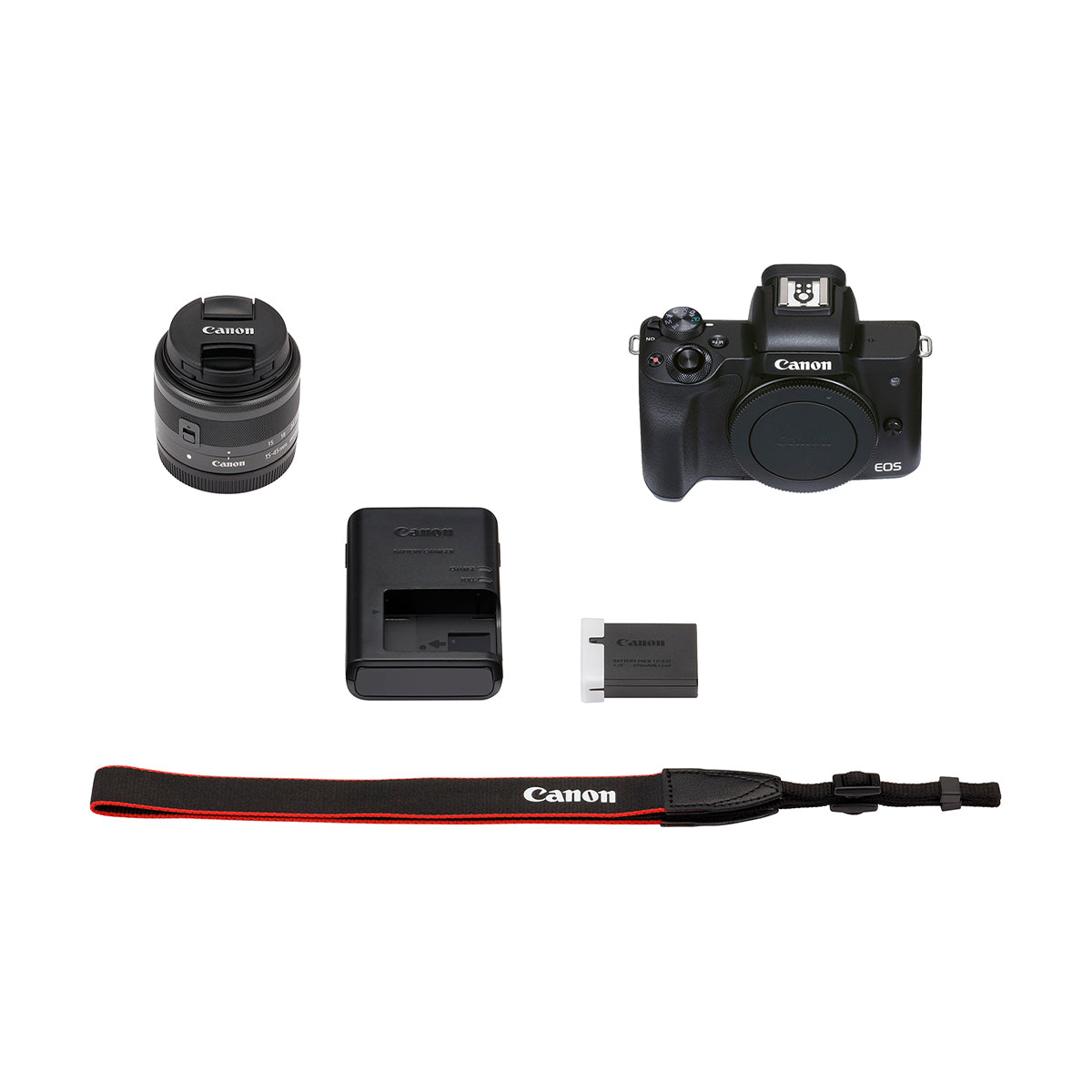 Canon EOS M50 Mark II with EF-M 15-45mm IS STM Lens Kit (Black)