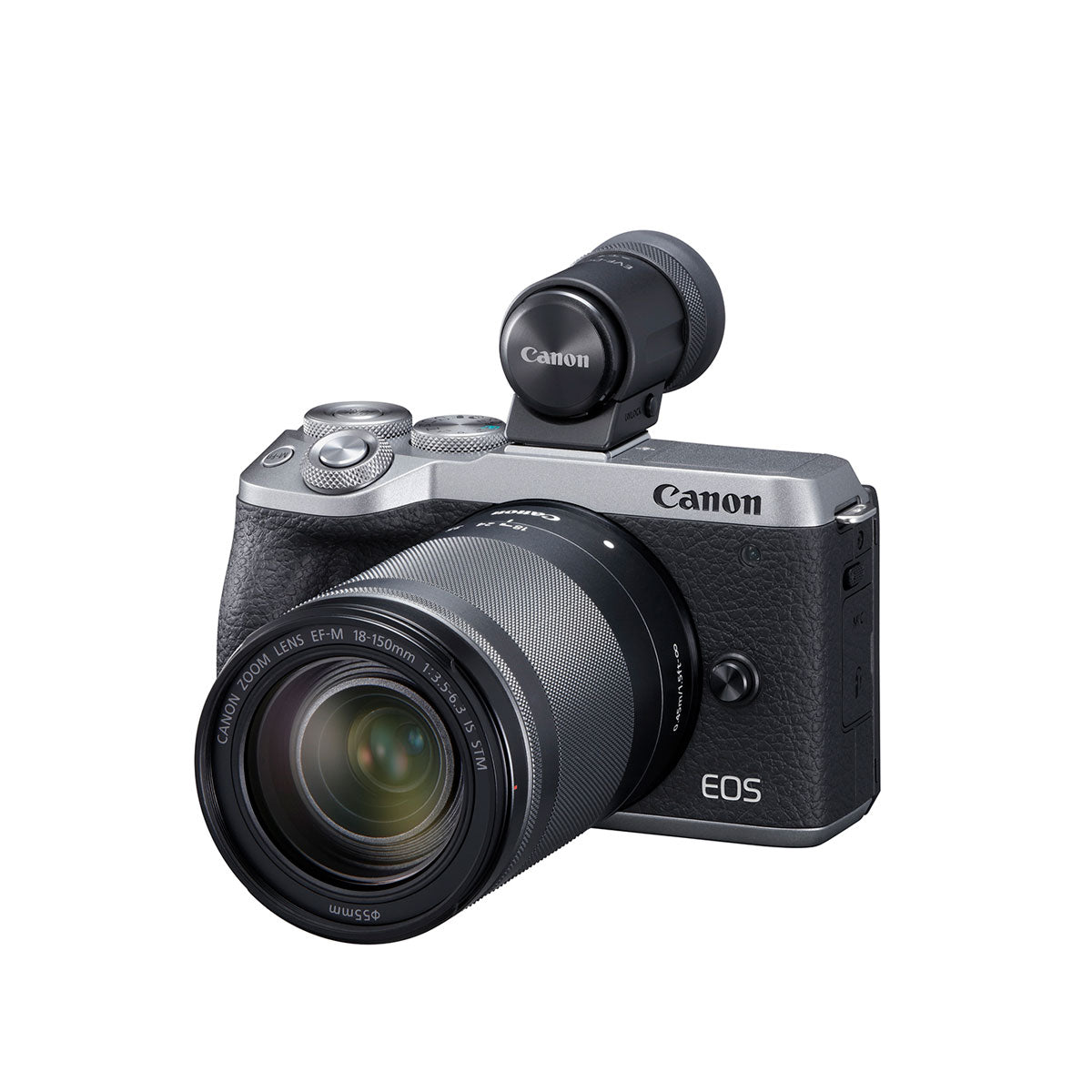 Canon EOS M6 Mark II Mirrorless Camera with EF-M 18-150mm IS STM Lens and EVF (Silver)