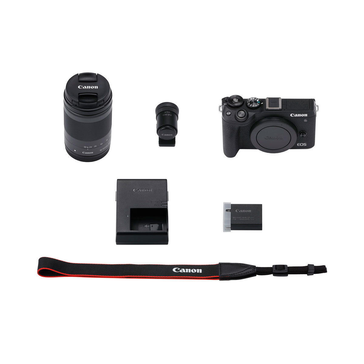 Canon EOS M6 Mark II Mirrorless Camera with EF-M 18-150mm IS STM Lens and EVF (Black)