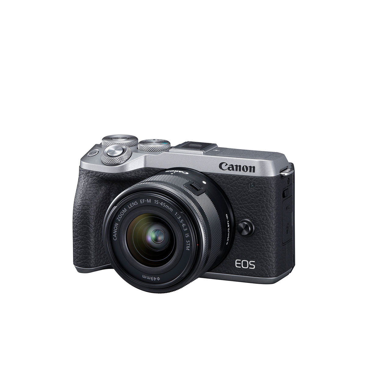 Canon EOS M6 Mark II Mirrorless Camera with EF-M 15-45mm IS STM Lens and EVF (Silver)