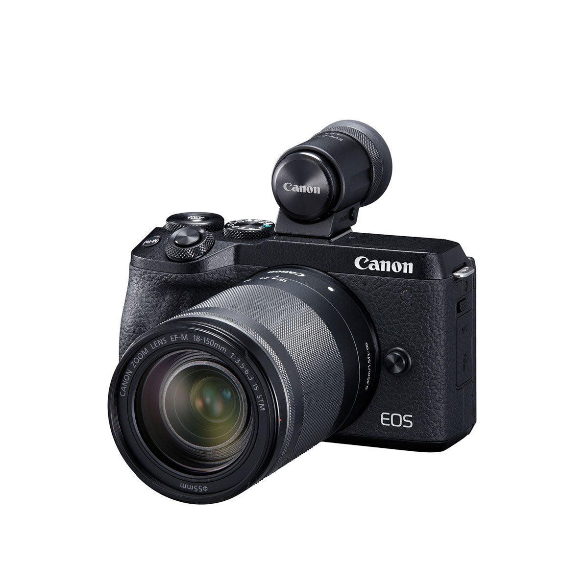Canon EOS M6 Mark II Mirrorless Camera with EF-M 18-150mm IS STM Lens and EVF (Black)