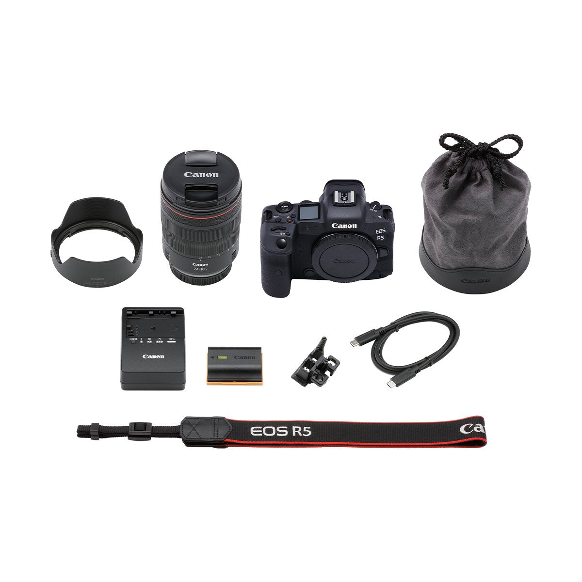 Canon EOS R Mirrorless Digital Camera 24-105mm Lens w/Advanced Photo Travel  Bundle