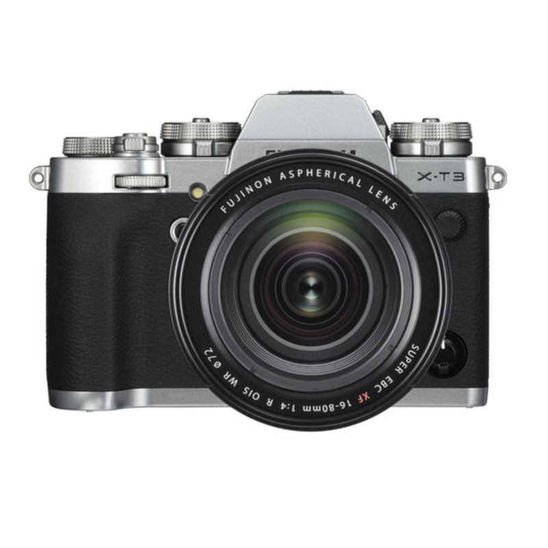 Fujifilm X-T3 Digital Camera w/16-80mm f/4 OIS WR Lens Kit (Silver)