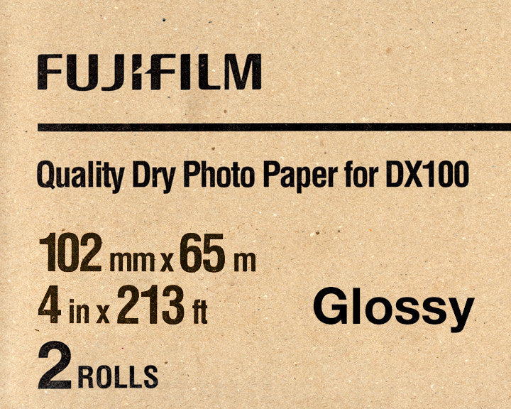 Fuji DX100 Paper Glossy 4"x213' (2 Pack), papers roll paper, Fujifilm - Pictureline 