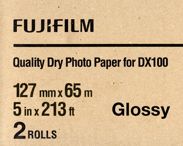 Fuji DX100 Paper Glossy 5"x213' (2-Pack), papers roll paper, Fujifilm - Pictureline 
