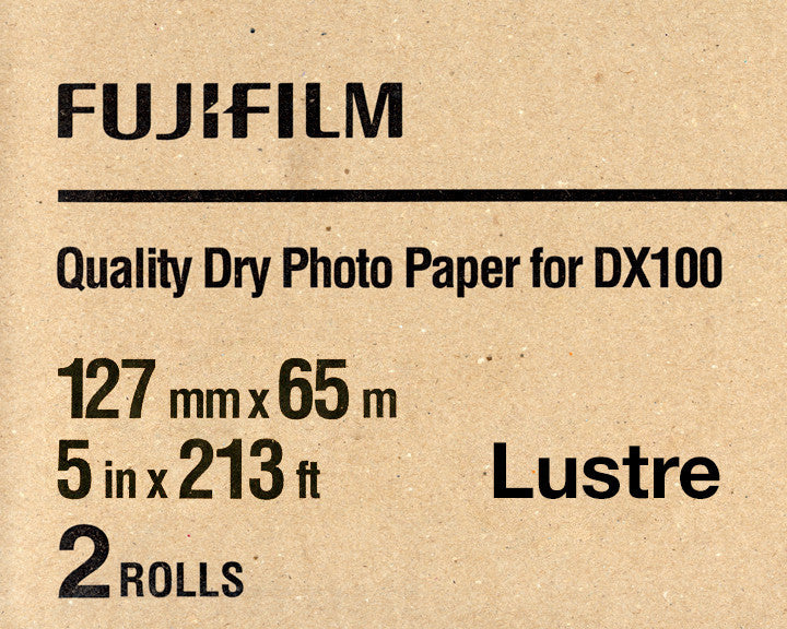 Fuji DX100 Paper Lustre 5"x213' (2-Pack), papers roll paper, Fujifilm - Pictureline 