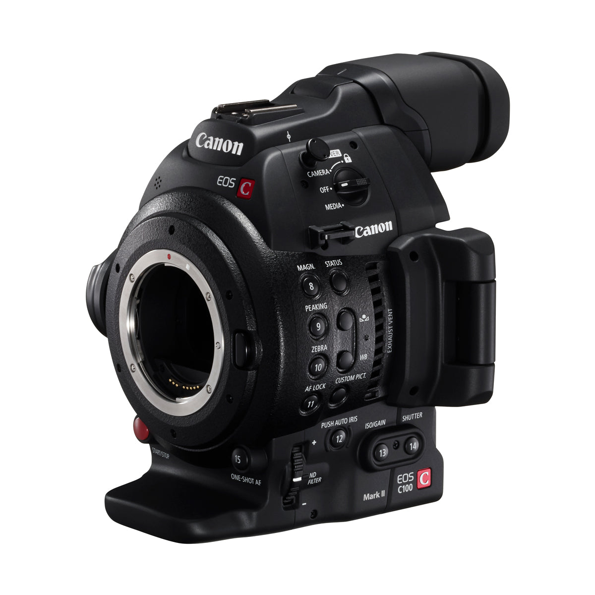 Canon EOS C100 Mark II Dual Pixel CMOS AF & EF 24-105mm f/4L IS II USM Zoom Lens Kit