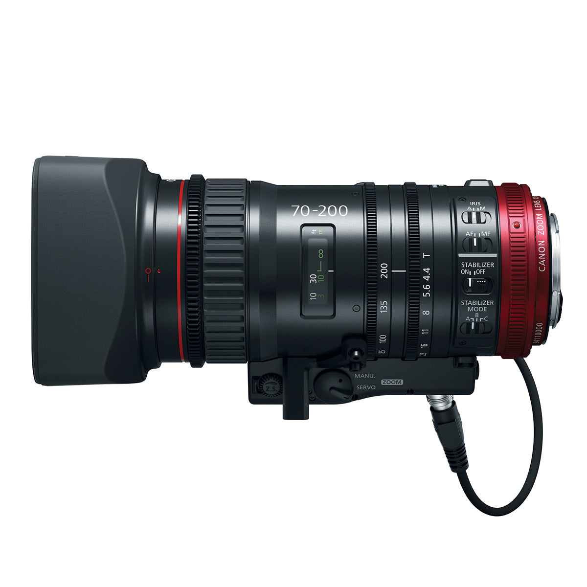 Canon CN-E 70-200mm T4.4L IS Compact Servo Cine Lens with EF Mount