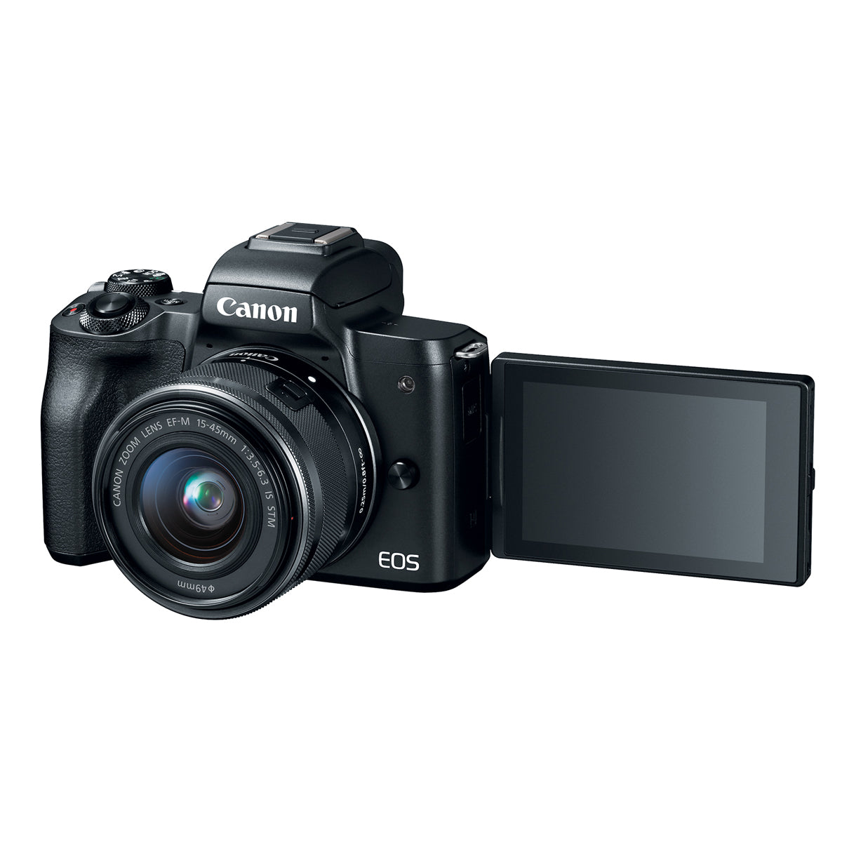 Canon EOS M50 with EF-M 15-45mm IS STM & EF-M 55-200 IS STM Lens Kit