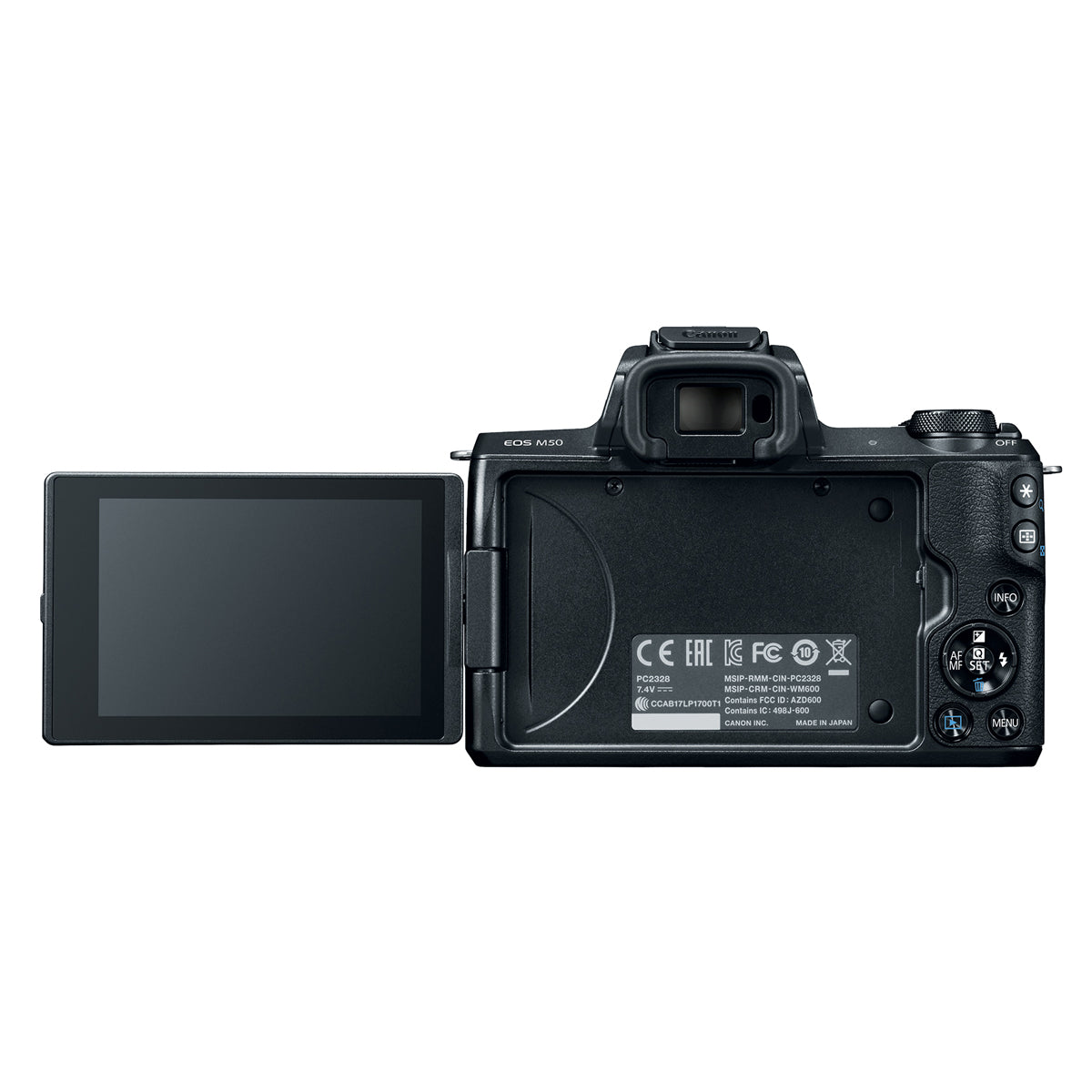 Canon EOS M50 with EF-M 15-45mm IS STM & EF-M 55-200 IS STM Lens Kit