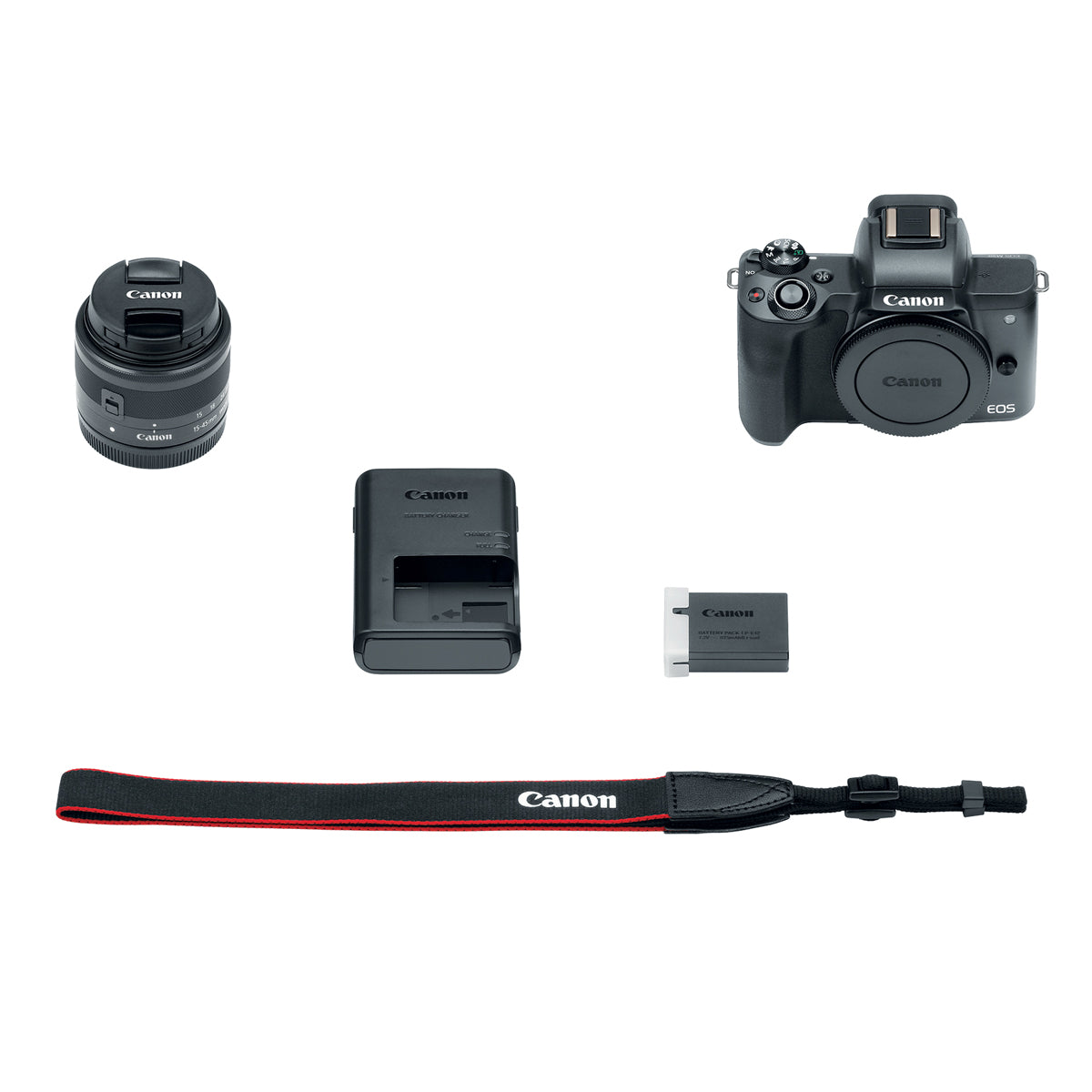Canon EOS M50 with EF-M 15-45mm IS STM & EF-M 55-200 IS STM Lens Kit