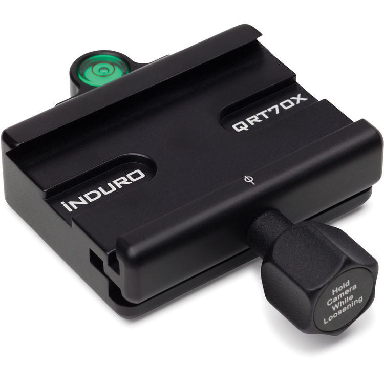 Induro QRT70X Quick Release Clamp w/PU70 QR Plate, tripods parts & accessories, Induro - Pictureline  - 3