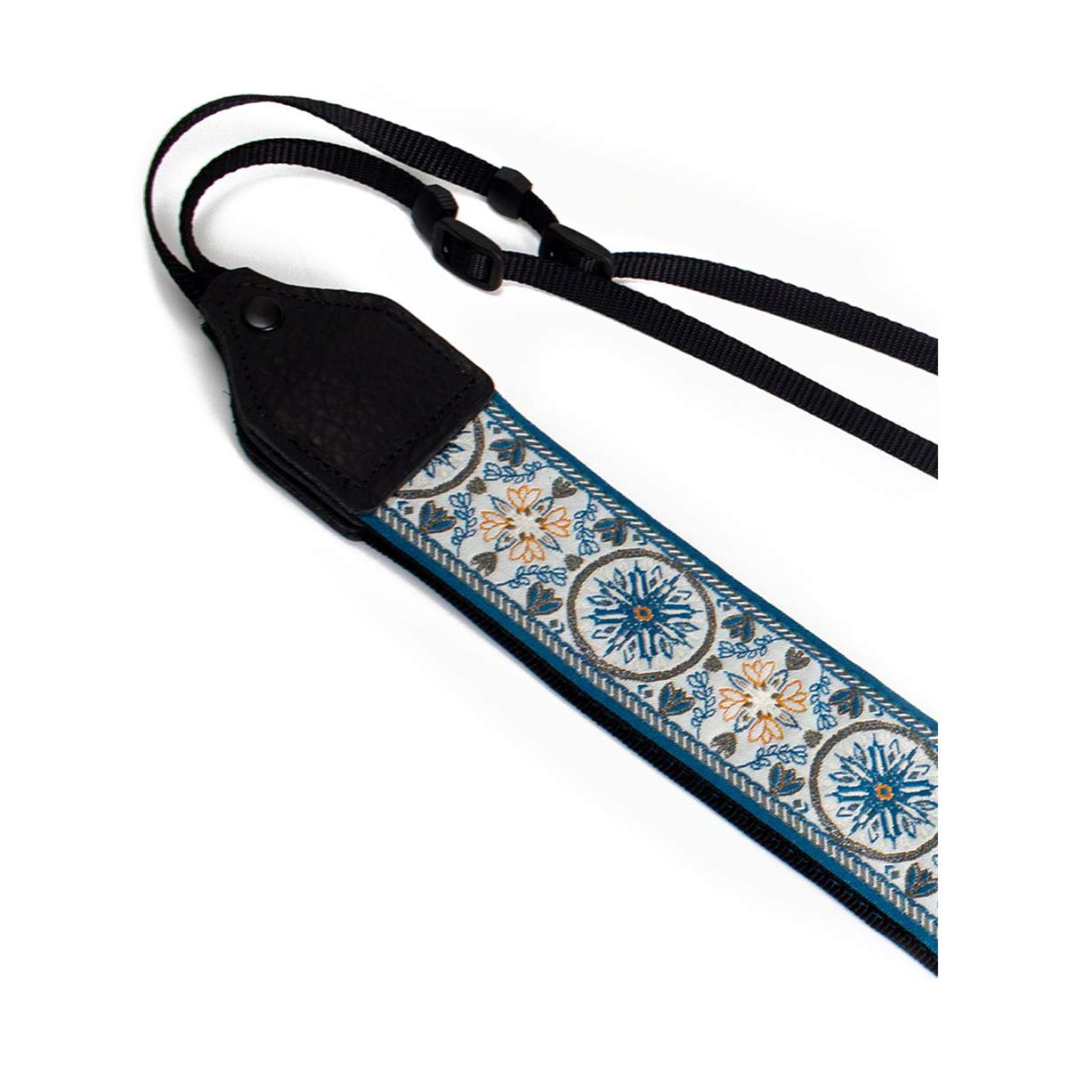 Perri's Leathers 2" Jacquard Camera Strap (Blue Mandala)