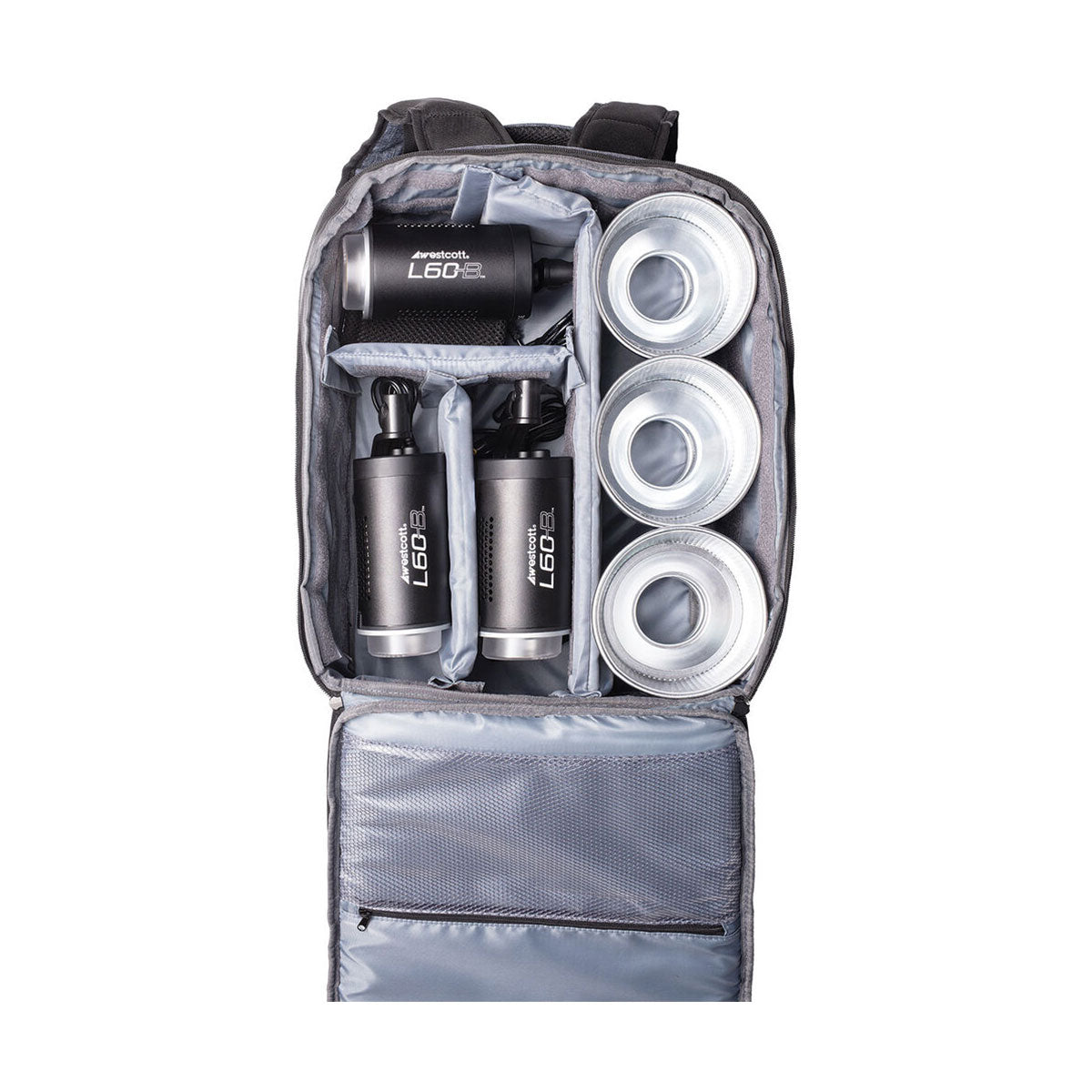 Westcott L60-B Bi-Color COB LED 3-Light Backpack Kit