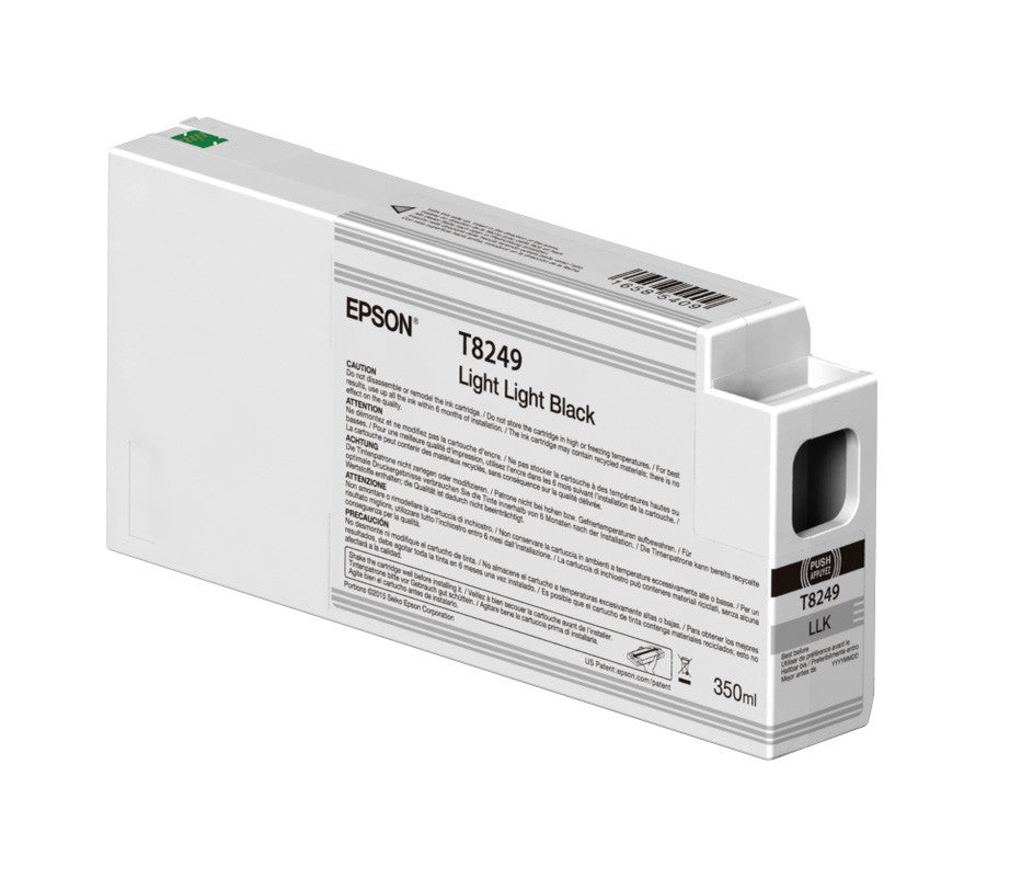 Epson T824900 P6000/P7000/P8000/P9000 Ultrachrome HD Ink 350ml Light Light Black, papers ink large format, Epson - Pictureline 