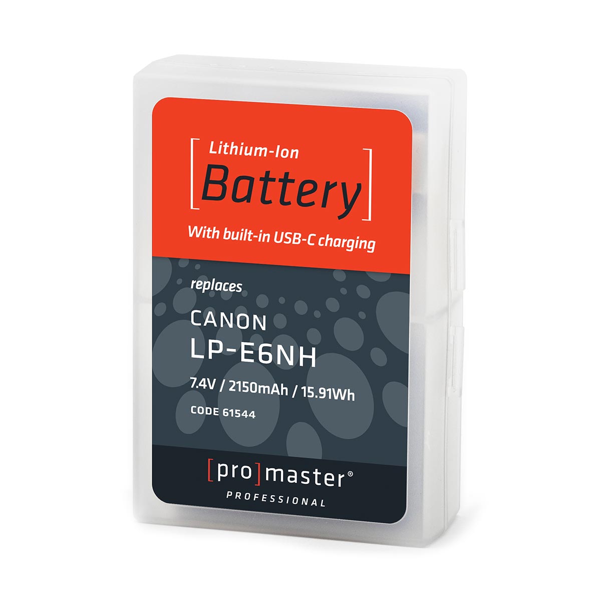 ProMaster LP-E6NH Li-ion Battery with USB-C Charging for Canon