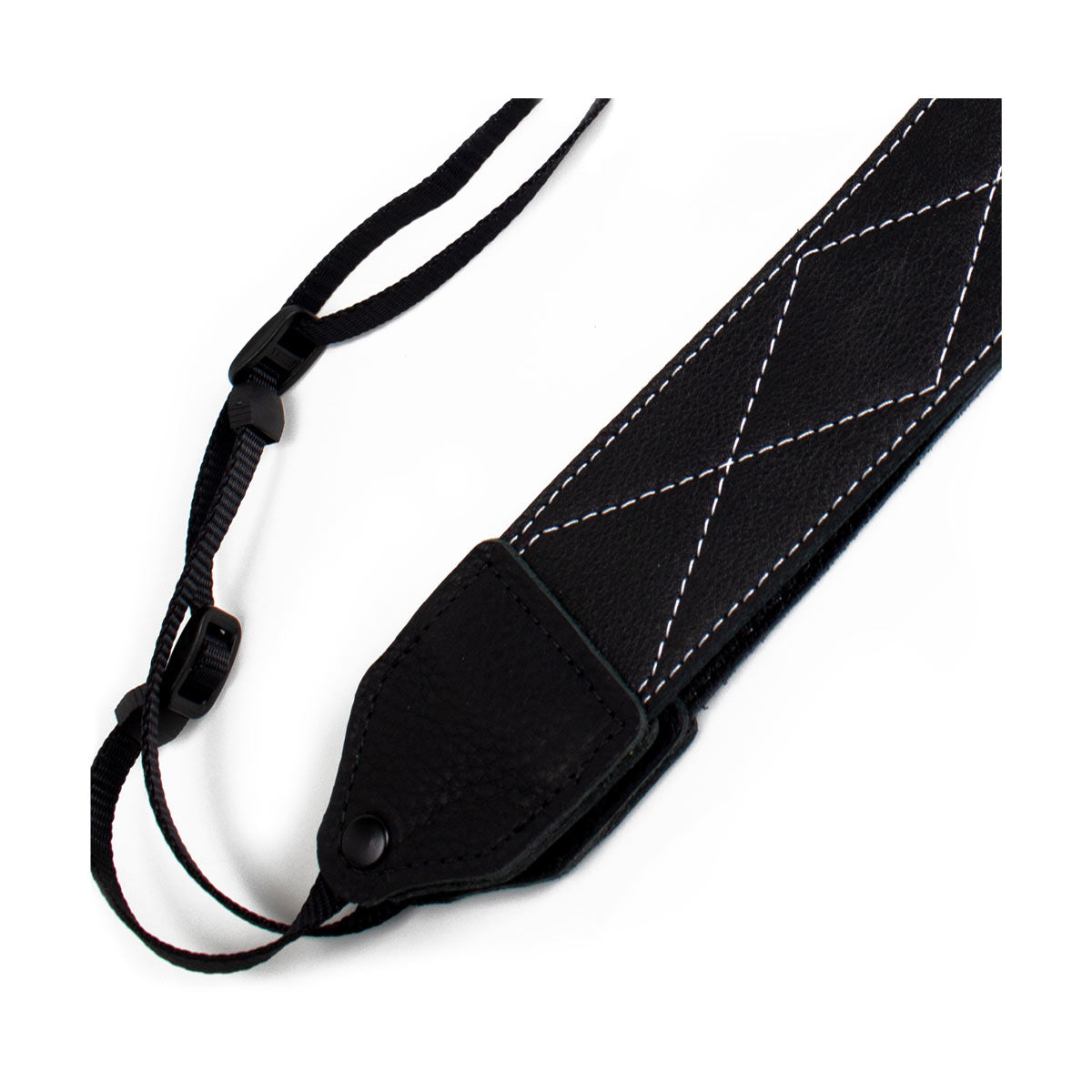 Perri's Leathers 2" Leather Strap with XX Stitch (Black)