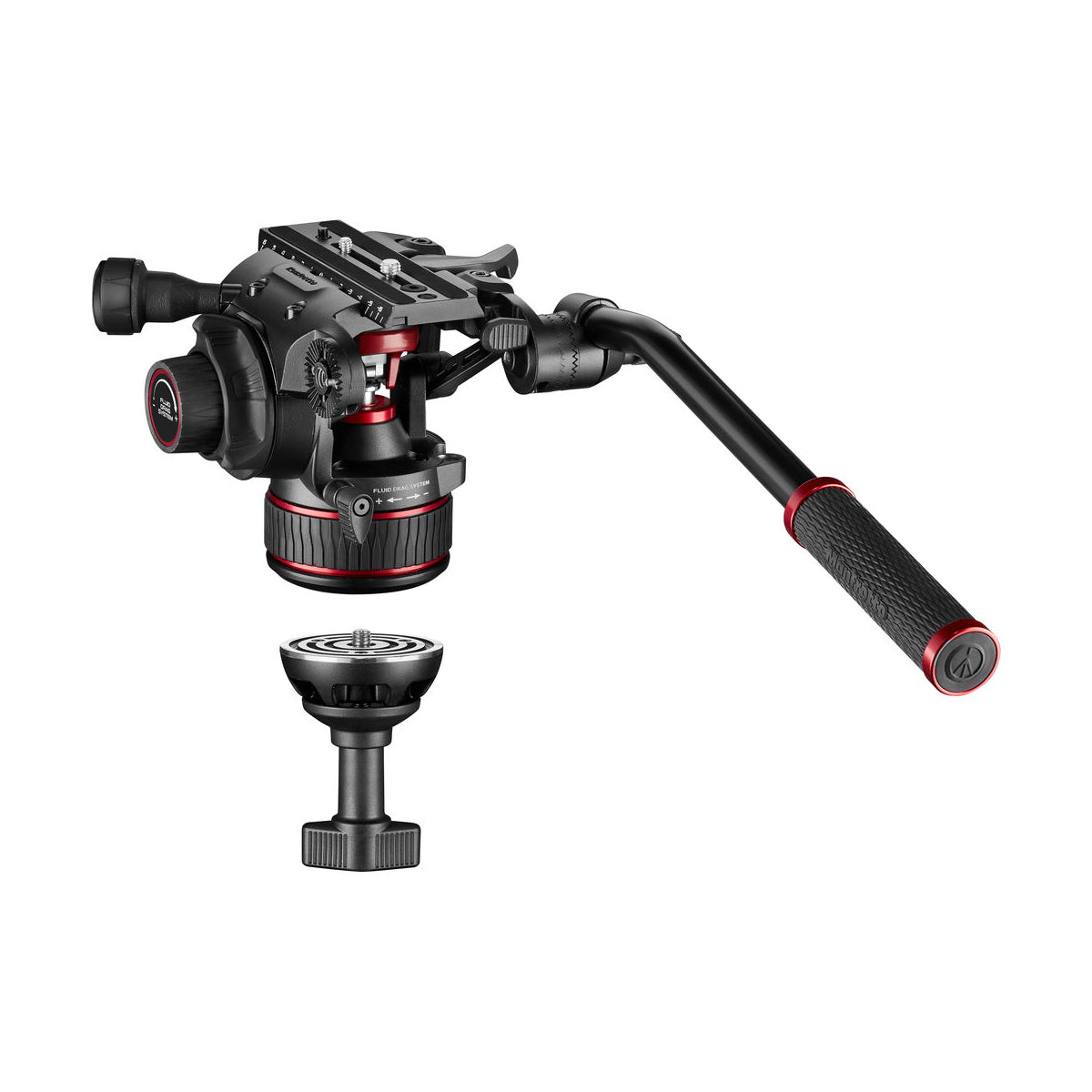 Manfrotto MVK608TWINFCUS Kit with Nitrotech 608 Fluid Head and 645 Fast Twin Leg Carbon Fiber Tripod & Bag