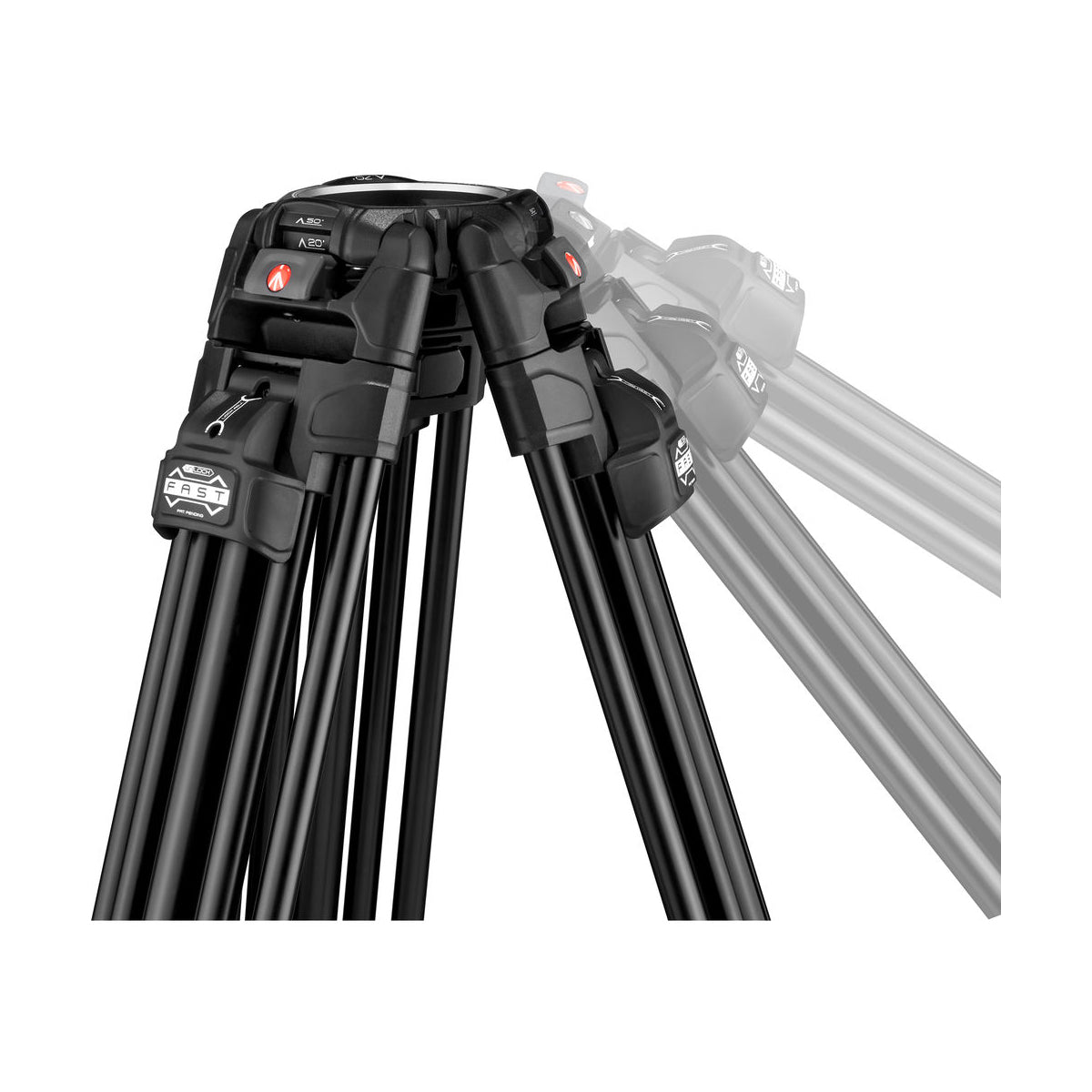 Manfrotto MVTTWINFAUS 645 Fast Twin Leg Aluminum Video Tripod