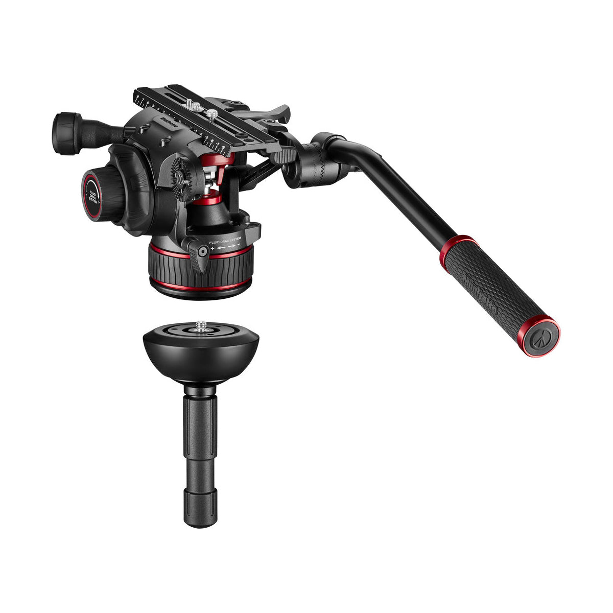 Manfrotto MVK612TWINFAUS Kit with Nitrotech 612 Fluid Head and 645 Fast Twin Leg Aluminum Tripod & Bag