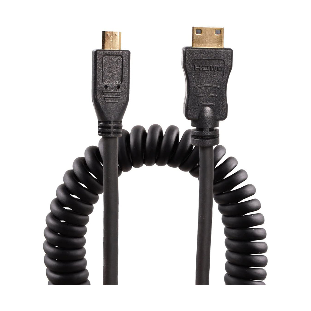 pictureline Mini HDMI to Micro HDMI Coiled 12” Cable