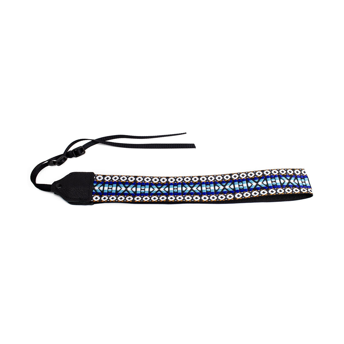 Perri's Leathers 2" Nylon Camera Strap (Retro Hootenanny Blue/White)