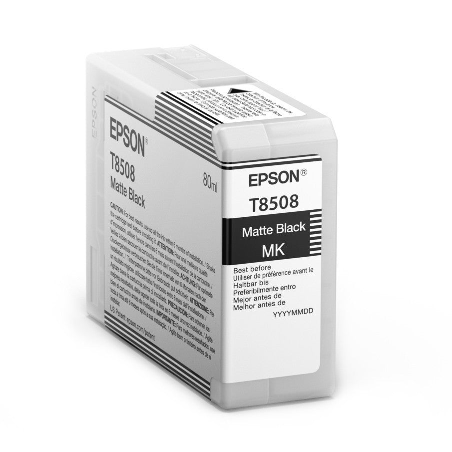 Epson T850800 P800 Ultrachrome HD Matte Black Ink, papers ink large format, Epson - Pictureline 