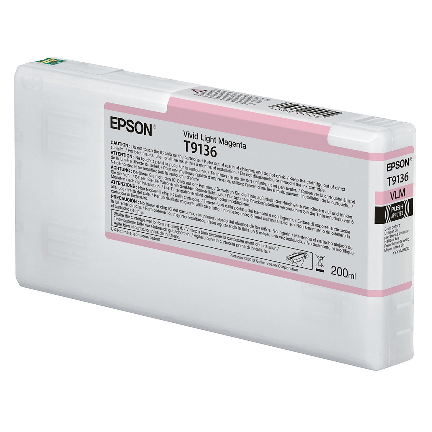 Epson T913600 P5000 Ultrachrome HD Ink 200ml Light Magenta, papers printer ink, Epson - Pictureline 