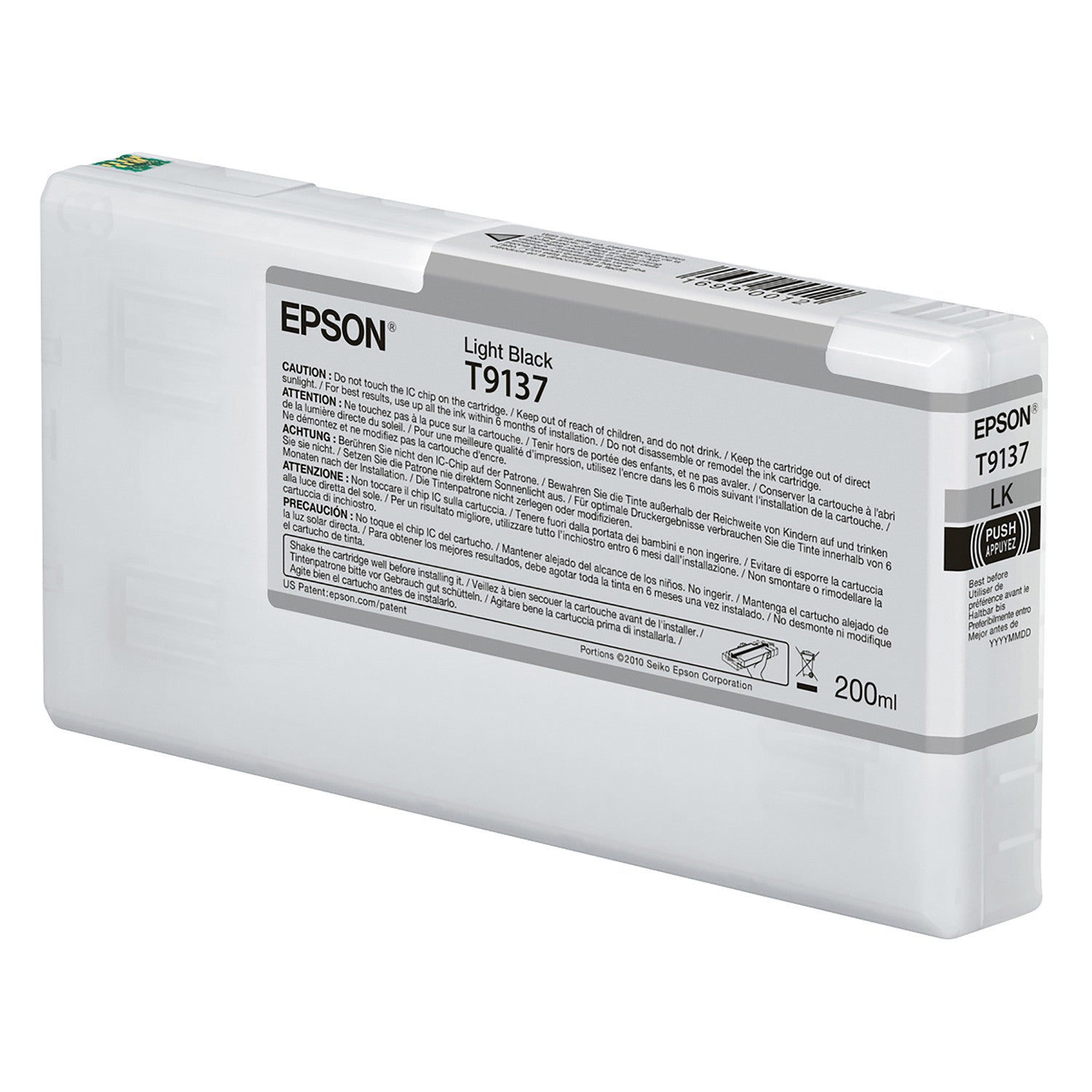 Epson T913700 P5000 Ultrachrome HD Ink 200ml Light Black, papers printer ink, Epson - Pictureline 