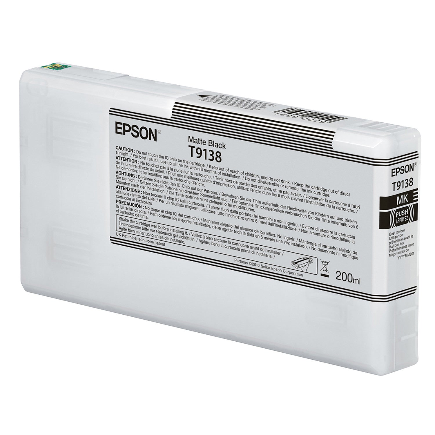 Epson T913800 P5000 Ultrachrome HD Ink 200ml Matte Black, papers printer ink, Epson - Pictureline 