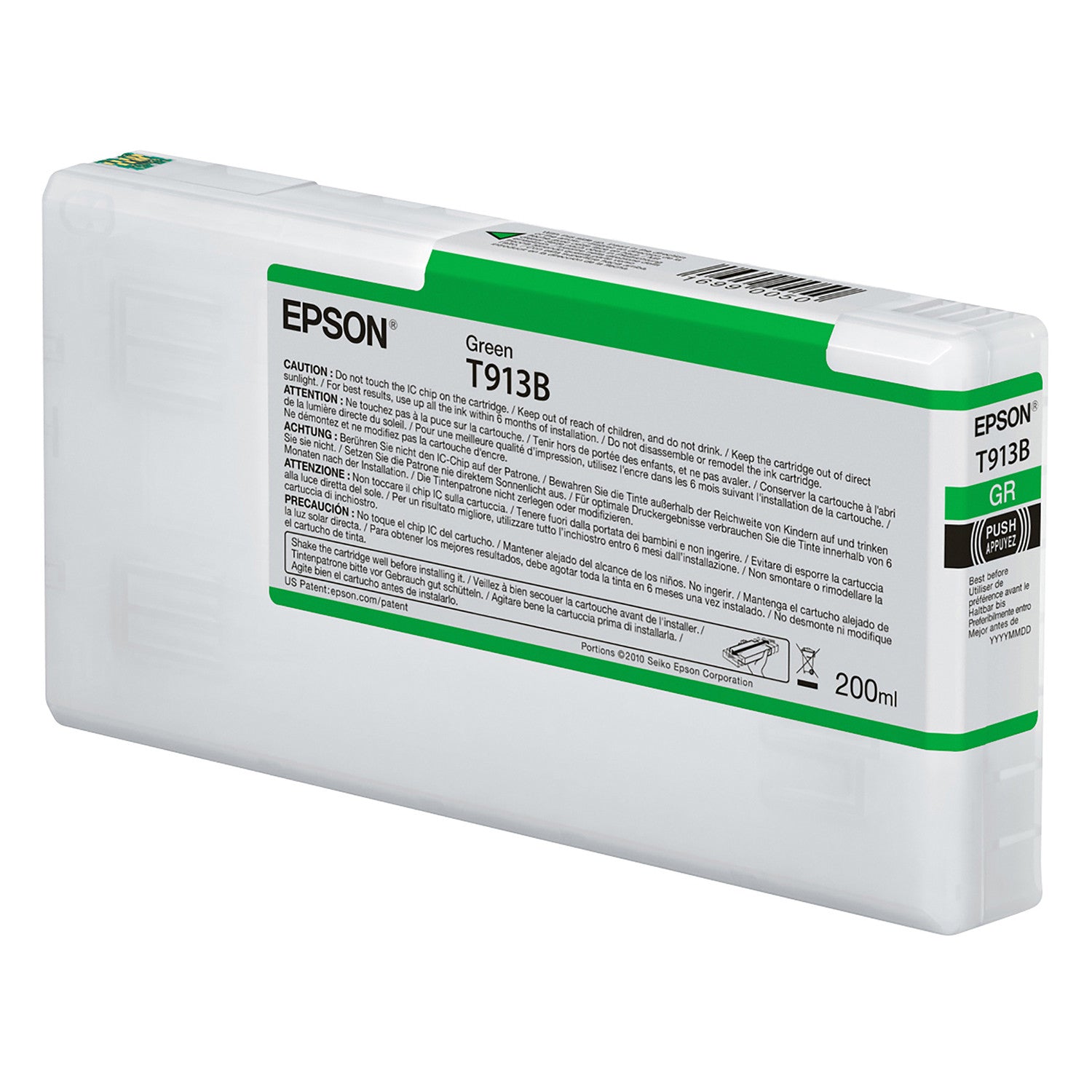 Epson T913B00 P5000 Ultrachrome HD Ink 200ml Green, papers printer ink, Epson - Pictureline 