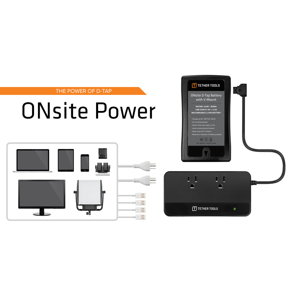 Tether Tools ONsite D-Tap to AC Power Supply