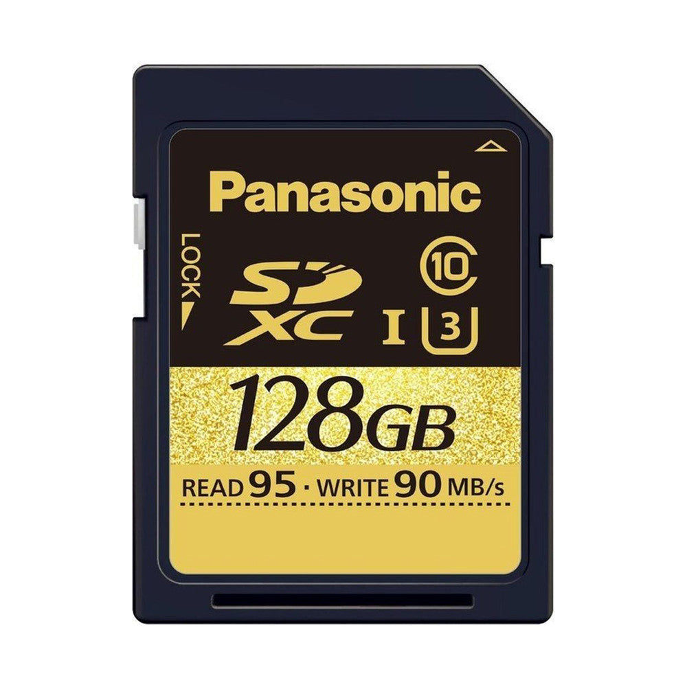 Panasonic Gold U3 128GB SDXC, discontinued, Panasonic - Pictureline 