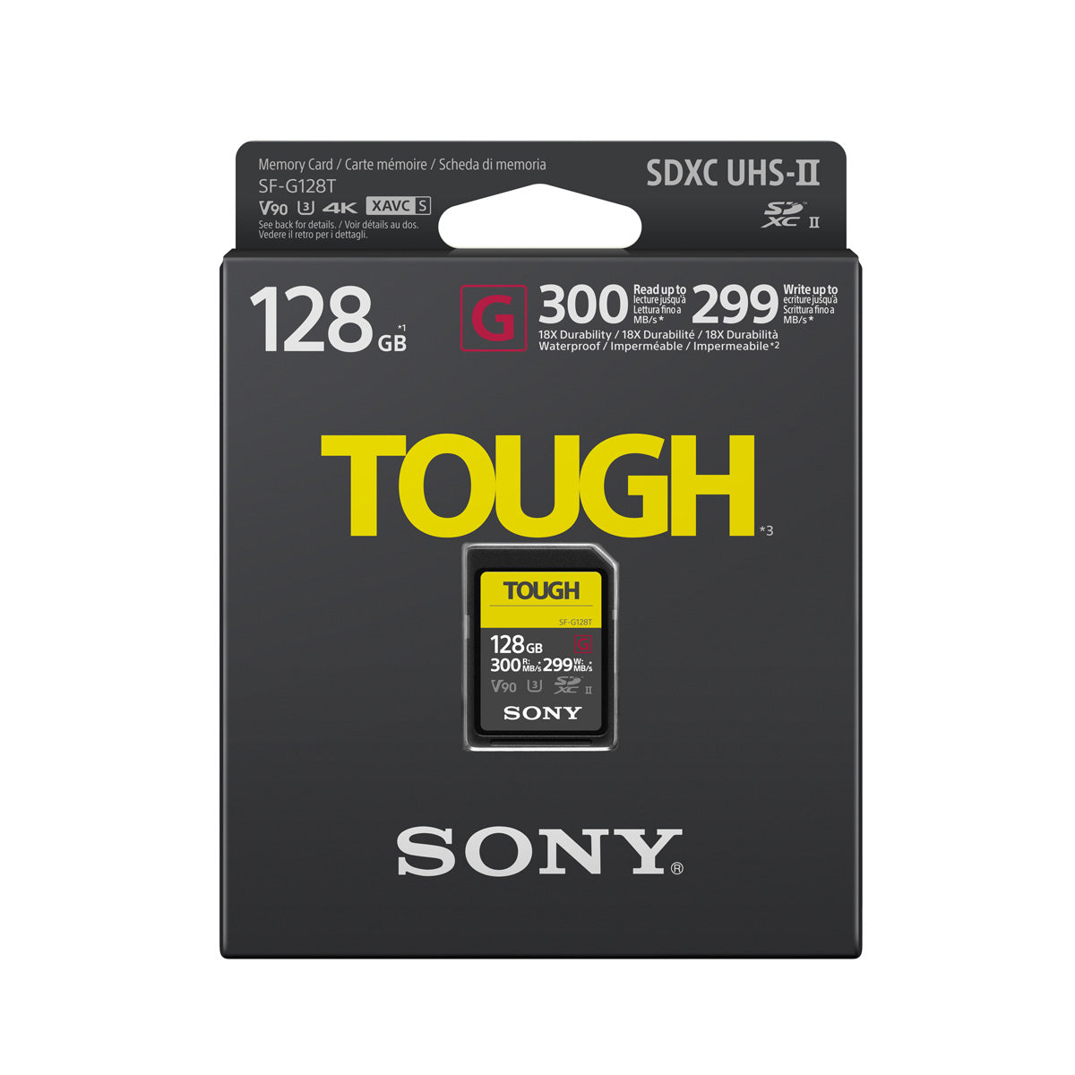 Sony 128GB SF-G TOUGH UHS-II SDXC (V90) Card