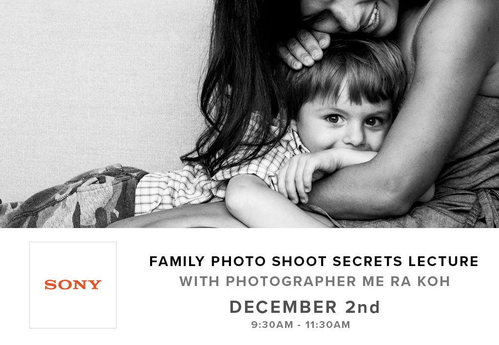 Family Photo Shoot Secrets Lecture with Me Ra Koh (December 2nd)
