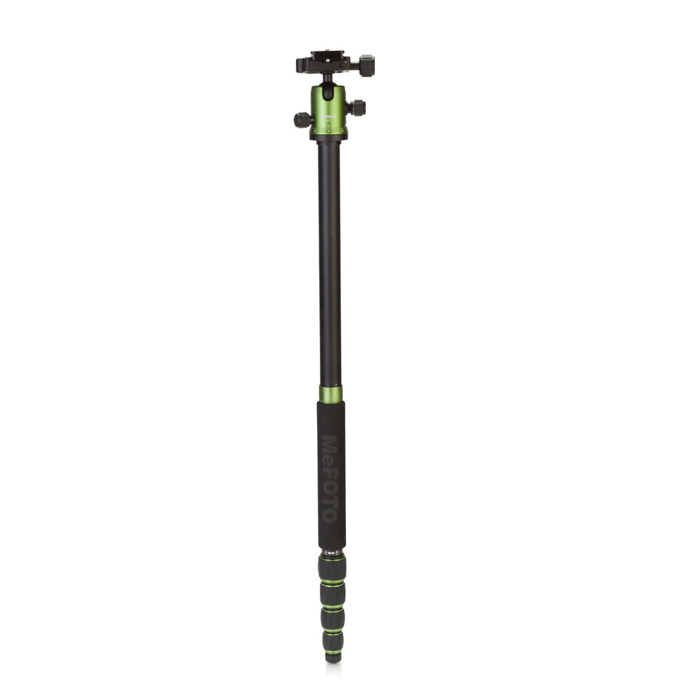 MeFOTO RoadTrip Carbon Fiber Travel Tripod Kit (Green), tripods travel & compact, MeFOTO - Pictureline  - 3