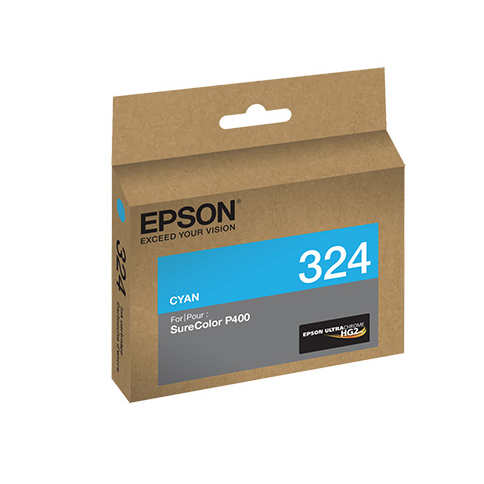 Epson T324220 P400 Cyan UltraChrome HG2 Ink Cartridge, printers ink small format, Epson - Pictureline 
