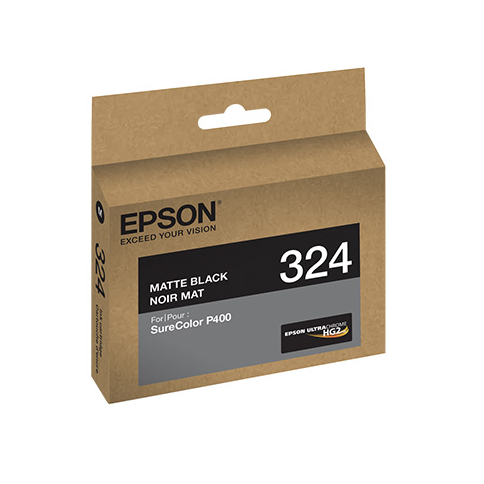 Epson T324820 P400 Matte Black UltraChrome HG2 Ink Cartridge, printers ink small format, Epson - Pictureline 