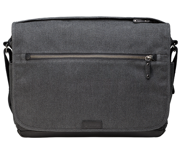 Tenba Cooper 15 Gray Canvas/Black Leather Luxury Bag, bags shoulder bags, Tenba - Pictureline  - 6