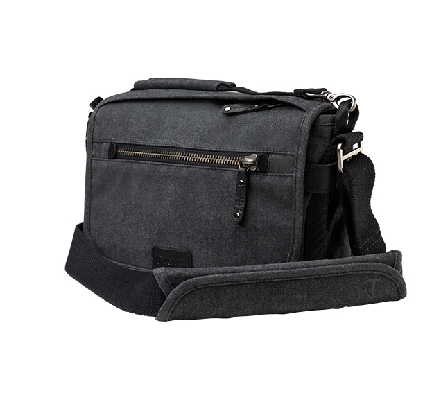 Tenba Cooper 8 Gray Canvas/Black Leather Luxury Bag, bags shoulder bags, Tenba - Pictureline  - 1