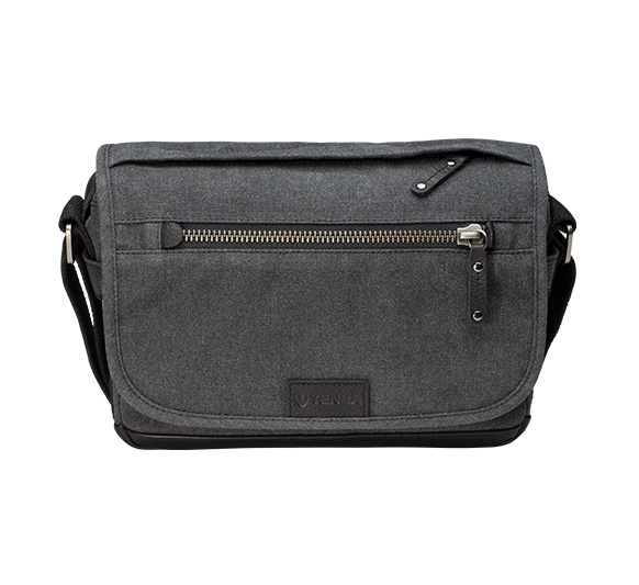 Tenba Cooper 8 Gray Canvas/Black Leather Luxury Bag, bags shoulder bags, Tenba - Pictureline  - 3