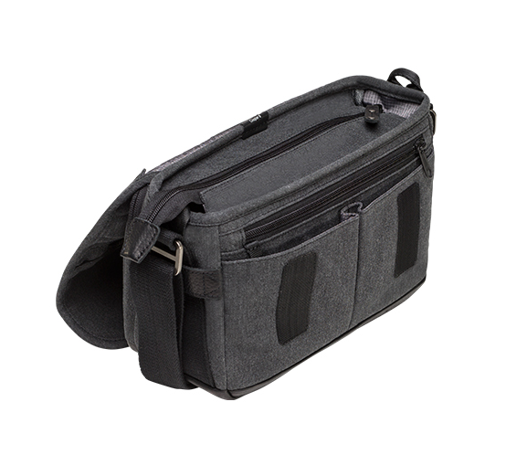 Tenba Cooper 8 Gray Canvas/Black Leather Luxury Bag, bags shoulder bags, Tenba - Pictureline  - 8