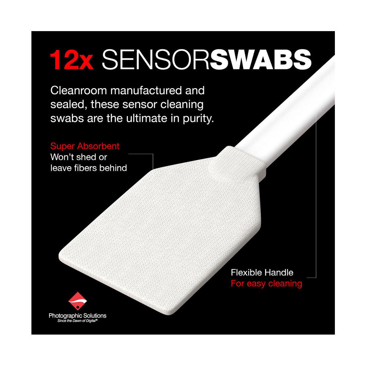 Photographic Solutions Sensor Swab Ultra Type 1 Large (Box of 12)