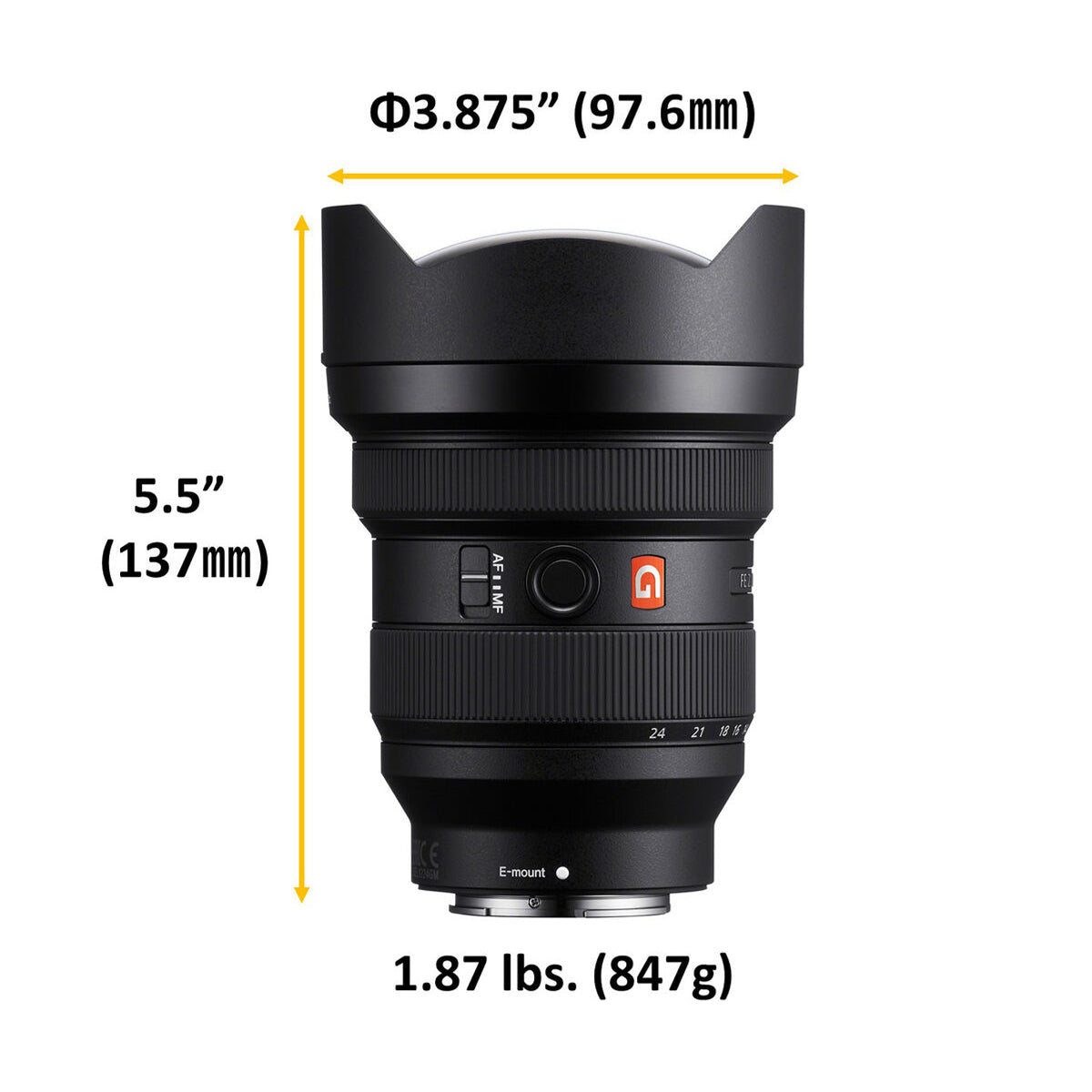Sony FE 12-24mm f2.8 GM Lens