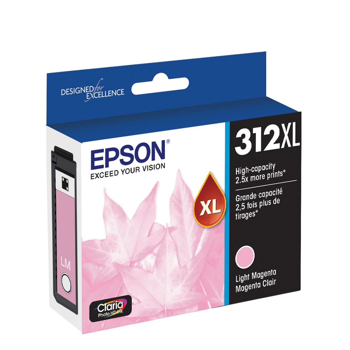 Epson T312XL620 Light Magenta Ink Cartridge for XP-8500 (312XL)